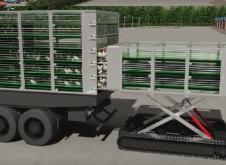 转运车衔接集装笼作业