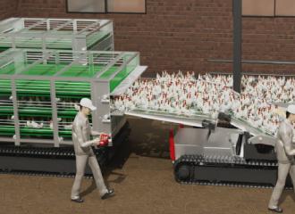 转运车与收集车协同作业